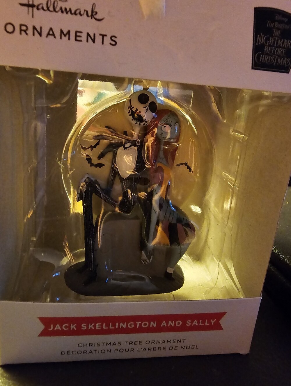 Hallmark Ornament The Nightmare Before Christmas Jack Skellington & Sally Disney
